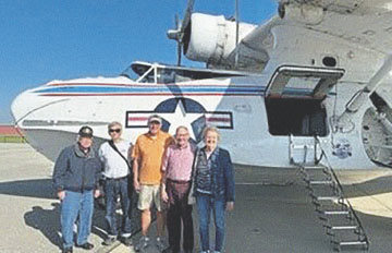 Wesley Manor residents soar high in local WWII hero plane